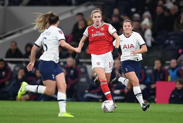 Arsenal's Vivianne Miedema in Action against Tottenham Hotspur in FA WSL Clash