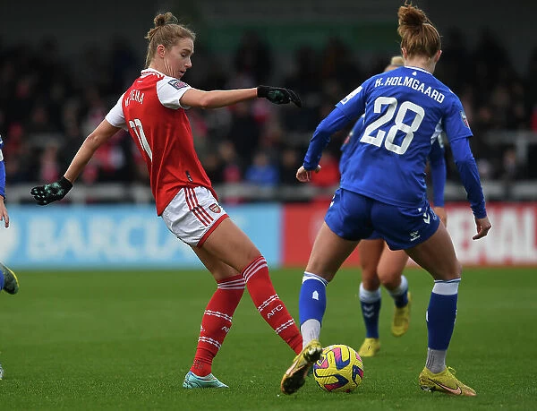 Arsenal's Vivianne Miedema Nutmegs Everton's Karen Holmgaard in FA Women's Super League Clash