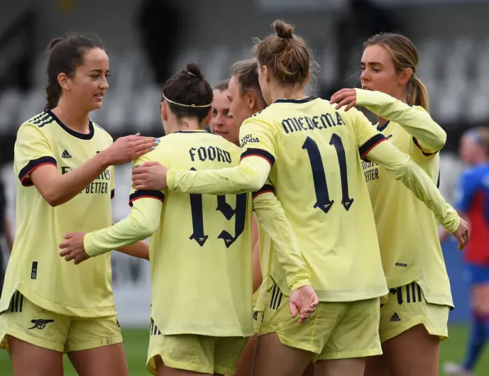 Framed Print : Arsenal's Vivianne Miedema Sets Historic FA Cup Record with Six-Goal Blitz against Crystal Palace