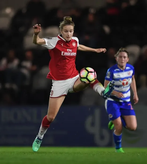 Framed Print : Arsenal's Vivianne Miedema Shines: Dominating Performance Against Reading Ladies (2018) Framed Print : Arsenal's Vivianne Miedema Shines: Dominating Performance Against Reading Ladies (2018)