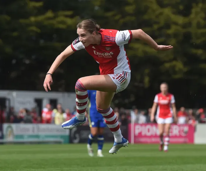 Framed Print : Arsenal's Vivianne Miedema Shines in FA Cup Semi-Final Thriller: Arsenal Women vs Chelsea Women