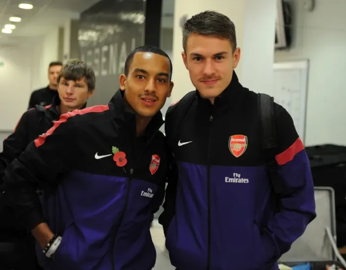 Framed Print : Arsenal's Walcott and Ramsey Sport Movember Beards at Arsenal vs. Fulham (2012-13) Framed Print : Arsenal's Walcott and Ramsey Sport Movember Beards at Arsenal vs. Fulham (2012-13)