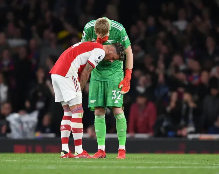 Framed Print : Arsenal's White and Ramsdale: A Force to Reckon With - Arsenal vs. Crystal Palace (2021-22) Framed Print : Arsenal's White and Ramsdale: A Force to Reckon With - Arsenal vs. Crystal Palace (2021-22)