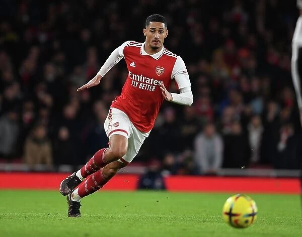 Arsenal's William Saliba Clashes with Newcastle United in Premier League Battle (January 2023)