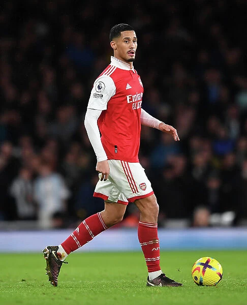 Arsenal's William Saliba Goes Head-to-Head with Newcastle United in Premier League Battle (January 2023)