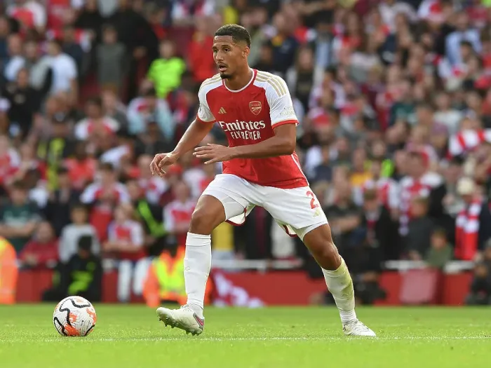 Framed Print : Arsenal's William Saliba Goes Head-to-Head with Tottenham in the Intense 2023-24 Premier League Clash Framed Print : Arsenal's William Saliba Goes Head-to-Head with Tottenham in the Intense 2023-24 Premier League Clash