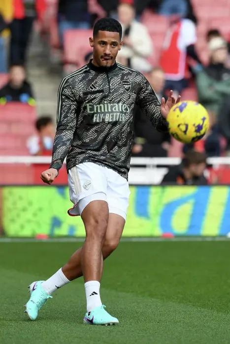Framed Print : Arsenal's William Saliba Prepares: Arsenal vs Sheffield United, Premier League 2023-24 Framed Print : Arsenal's William Saliba Prepares: Arsenal vs Sheffield United, Premier League 2023-24