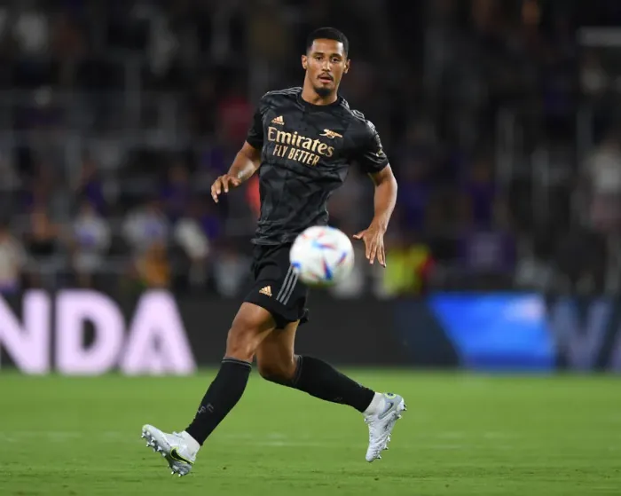 Framed Print : Arsenal's William Saliba Shines in Pre-Season Friendly Against Orlando City SC