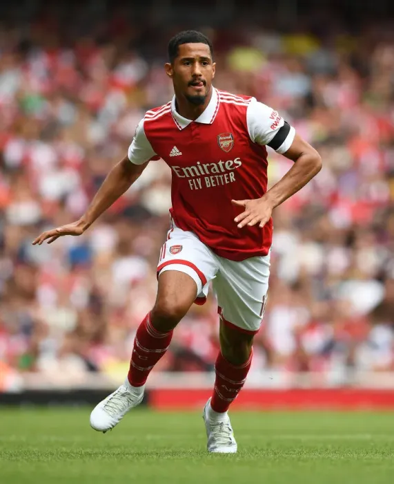 Framed Print : Arsenal's William Saliba Stars in Emirates Cup Victory over Sevilla, 2022