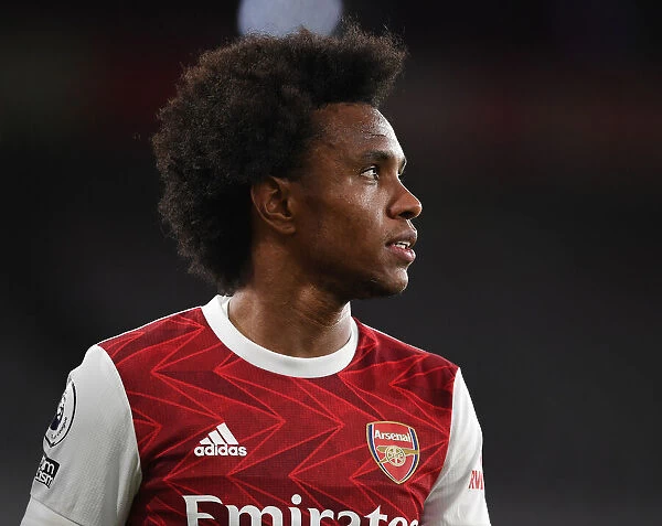Arsenal's Willian in Action: 2020-21 Premier League Match vs. West Bromwich Albion (Behind Closed Doors)