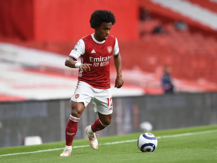 Framed Print : Arsenal's Willian in Action: 2020-21 Premier League Match vs. West Bromwich Albion (Behind Closed Doors) Framed Print : Arsenal's Willian in Action: 2020-21 Premier League Match vs. West Bromwich Albion (Behind Closed Doors)