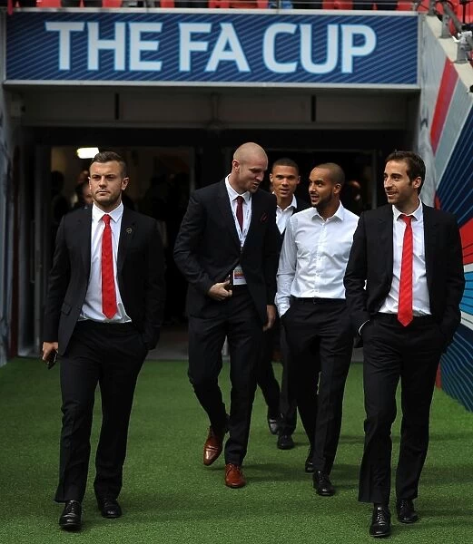Arsenal's Wilshere, Walcott, and Flamini Reunite with Former Teammate Senderos Before FA Cup Final Showdown against Aston Villa
