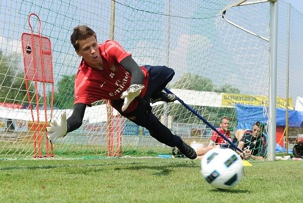 Arsenal's Wojciech Szczesny at 2010 Training Camp, Austria