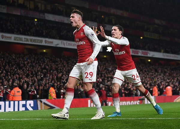 Arsenal's Xhaka and Bellerin: Unstoppable Partnership in Action - Scoring Against Liverpool (2017-18)