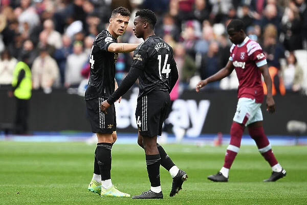 Arsenal's Xhaka and Nketiah in Deep Conversation After West Ham Clash (2022-23)