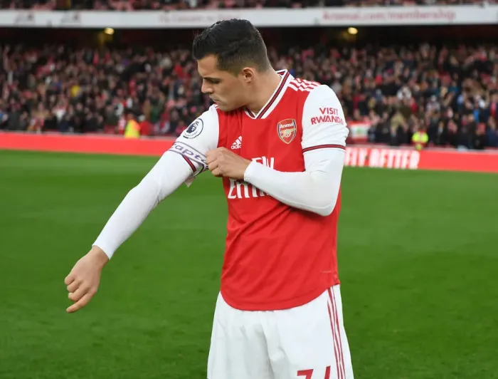 Framed Print : Arsenal's Xhaka Prepares for Crystal Palace Clash in Premier League Framed Print : Arsenal's Xhaka Prepares for Crystal Palace Clash in Premier League