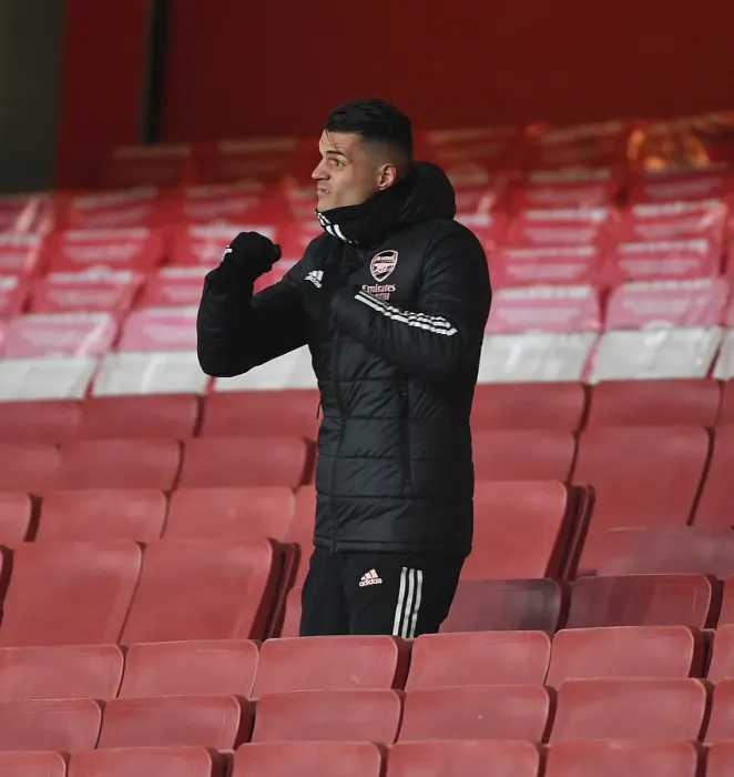 Framed Print : Arsenal's Xhaka Shines in Empty Emirates: Granit Xhaka Stars in UEFA Europa League Semi-Final Amid Pandemic Restrictions Framed Print : Arsenal's Xhaka Shines in Empty Emirates: Granit Xhaka Stars in UEFA Europa League Semi-Final Amid Pandemic Restrictions