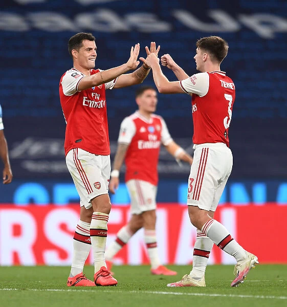 Arsenal's Xhaka and Tierney: FA Cup Semi-Final Victors over Manchester City