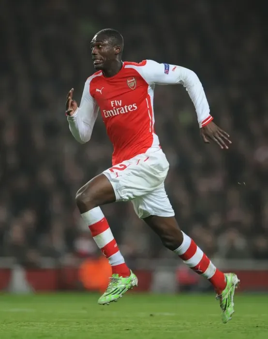 Framed Print : Arsenal's Yaya Sanogo Faces Borussia Dortmund in the UEFA Champions League Framed Print : Arsenal's Yaya Sanogo Faces Borussia Dortmund in the UEFA Champions League
