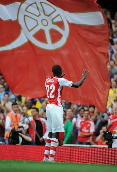 Framed Print : Arsenal's Yaya Sanogo Scores First Goal: Arsenal v Benfica, Emirates Cup 2014-15 Framed Print : Arsenal's Yaya Sanogo Scores First Goal: Arsenal v Benfica, Emirates Cup 2014-15