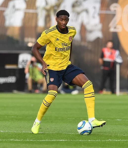 Arsenal's Zech Medley in Action against Angers during 2019 Pre-Season Friendly