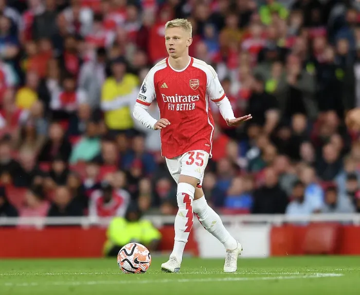 Framed Print : Arsenal's Zinchenko in Action: Arsenal FC vs Fulham FC, Premier League 2023-24 Framed Print : Arsenal's Zinchenko in Action: Arsenal FC vs Fulham FC, Premier League 2023-24