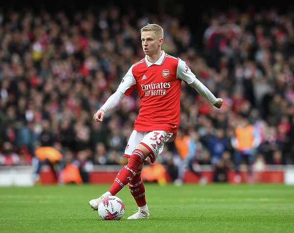 Arsenal's Zinchenko in Action against Crystal Palace in the Premier League (2022-23)