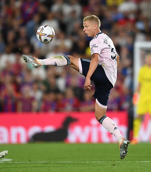 Arsenal's Zinchenko in Action: Crystal Palace vs. Arsenal, Premier League 2022-23