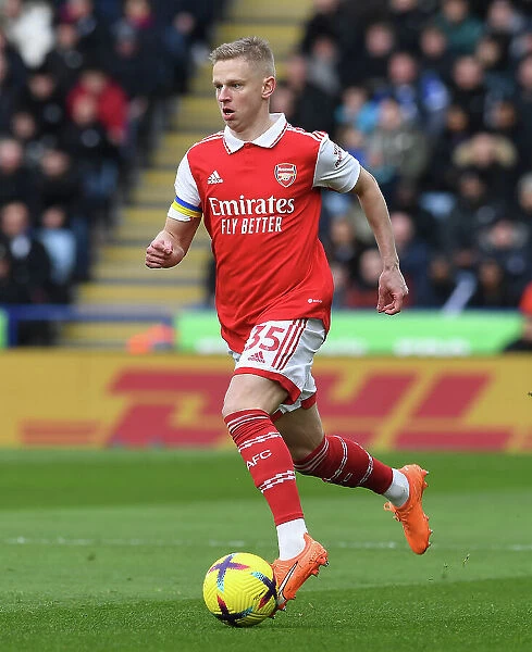 Arsenal's Zinchenko in Action: Premier League 2022-23 - Leicester City vs Arsenal