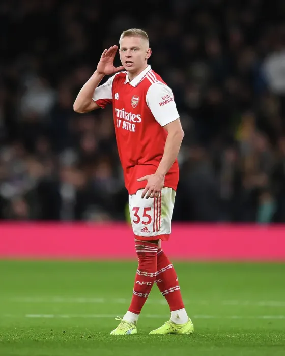 Framed Print : Arsenal's Zinchenko in Action: Premier League Clash Against Tottenham, London 2023