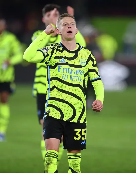 Framed Print : Arsenal's Zinchenko Celebrates Goal Against Brentford in 2023-24 Premier League Framed Print : Arsenal's Zinchenko Celebrates Goal Against Brentford in 2023-24 Premier League