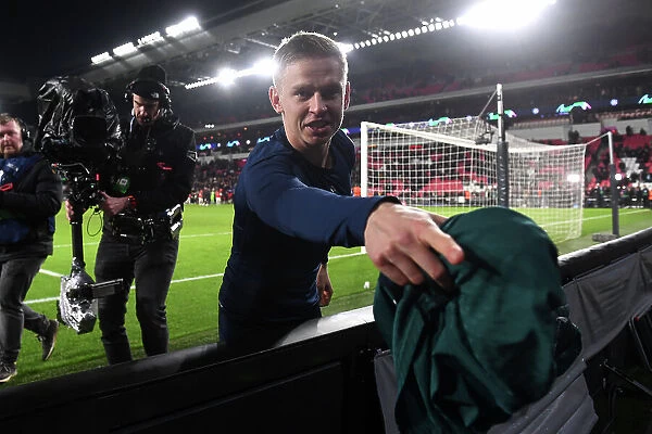 Arsenal's Zinchenko Delights Fan with Shirt Gift After Champions League Victory