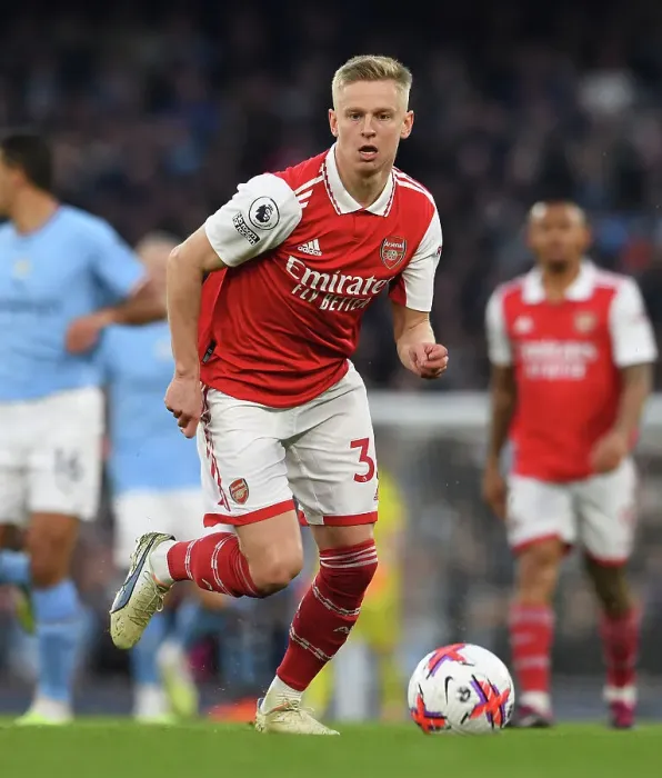 Framed Print : Arsenal's Zinchenko Faces Manchester City in Premier League Showdown (2022-23)