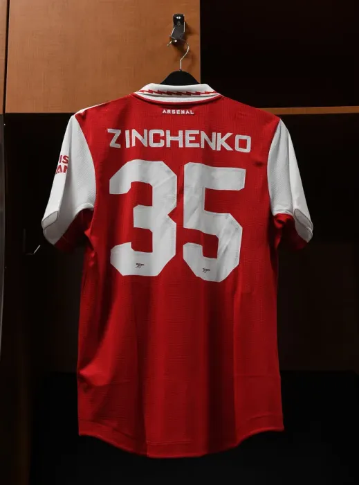 Framed Print : Arsenal's Zinchenko Gears Up: Arsenal vs. Chelsea - Florida Cup 2022-23