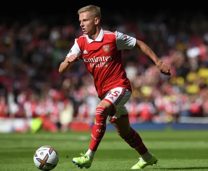 Framed Print : Arsenal's Zinchenko Goes Head-to-Head with Tottenham in Intense 2022-23 Premier League Showdown