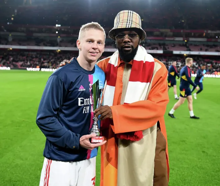 Framed Print : Arsenal's Zinchenko Honored as Player of the Month vs. Manchester City