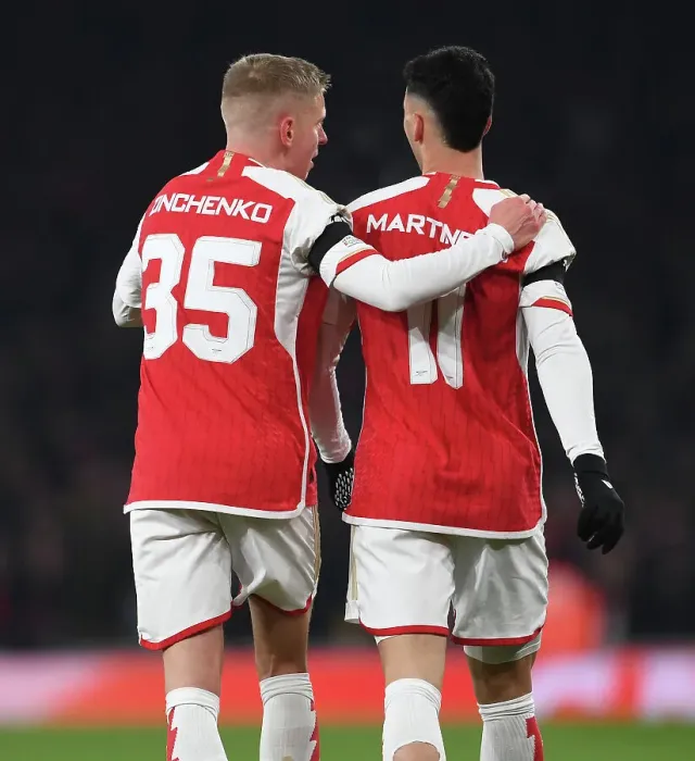 Framed Print : Arsenal's Zinchenko and Martinelli in Action against RC Lens in 2023-24 Champions League Framed Print : Arsenal's Zinchenko and Martinelli in Action against RC Lens in 2023-24 Champions League