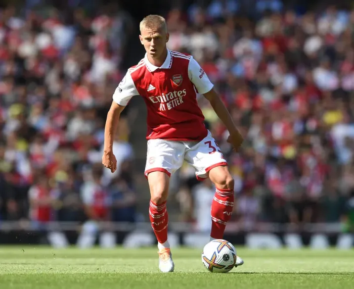 Framed Print : Arsenal's Zinchenko Shines: Arsenal vs. Leicester City, Premier League 2022-23