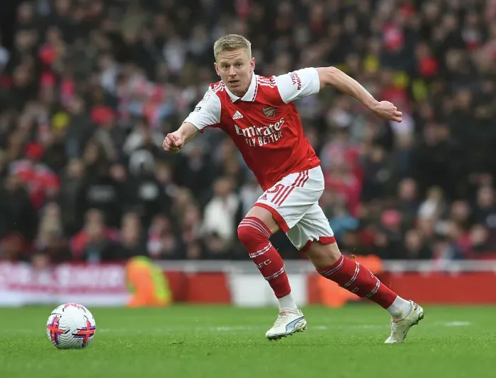 Framed Print : Arsenal's Zinchenko Shines in Exciting Arsenal v Leeds United Premier League Clash