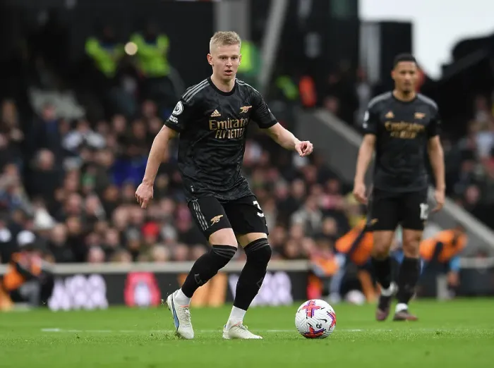 Framed Print : Arsenal's Zinchenko Shines: Premier League Victory Over Fulham, 2022-23