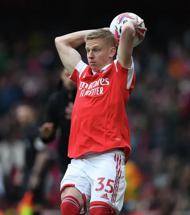 Framed Print : Arsenal's Zinchenko Stars: April Showdown vs Leeds United, 2022-23 Premier League