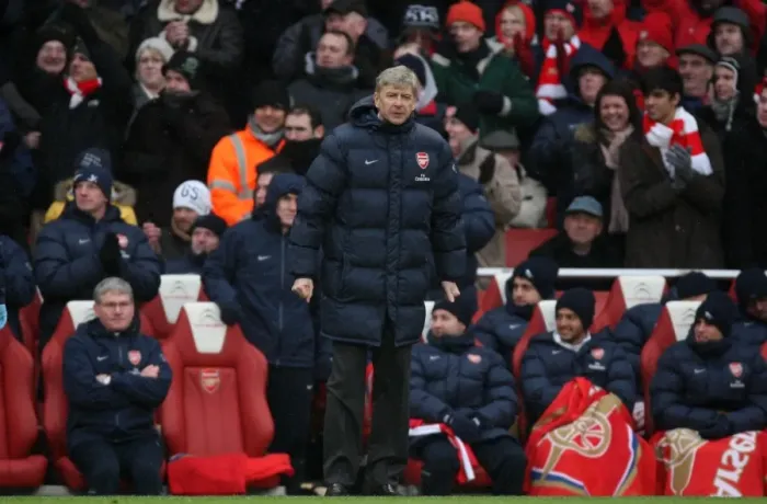 Framed Print : Arsene Wenger: 2-2 Stalemate Against Everton in Premier League, Emirates Stadium, 2010