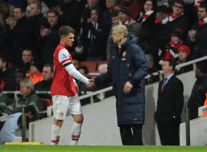 Framed Print : Arsene Wenger and Aaron Ramsey: A Pre-Match Handshake at Arsenal's Emirates Stadium (Arsenal v Hull City, 2013-14) Framed Print : Arsene Wenger and Aaron Ramsey: A Pre-Match Handshake at Arsenal's Emirates Stadium (Arsenal v Hull City, 2013-14)
