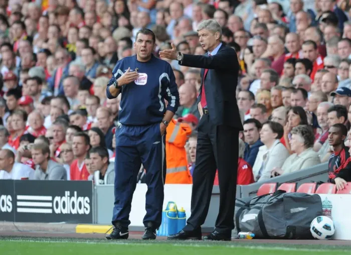 Framed Print : Arsene Wenger at Anfield: Liverpool vs. Arsenal, 15-8-2010, Barclays Premier League Framed Print : Arsene Wenger at Anfield: Liverpool vs. Arsenal, 15-8-2010, Barclays Premier League