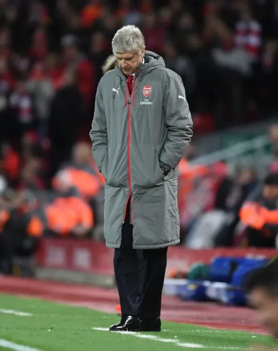 Framed Print : Arsene Wenger at Anfield: A Premier League Battle between Liverpool and Arsenal, 2016-17