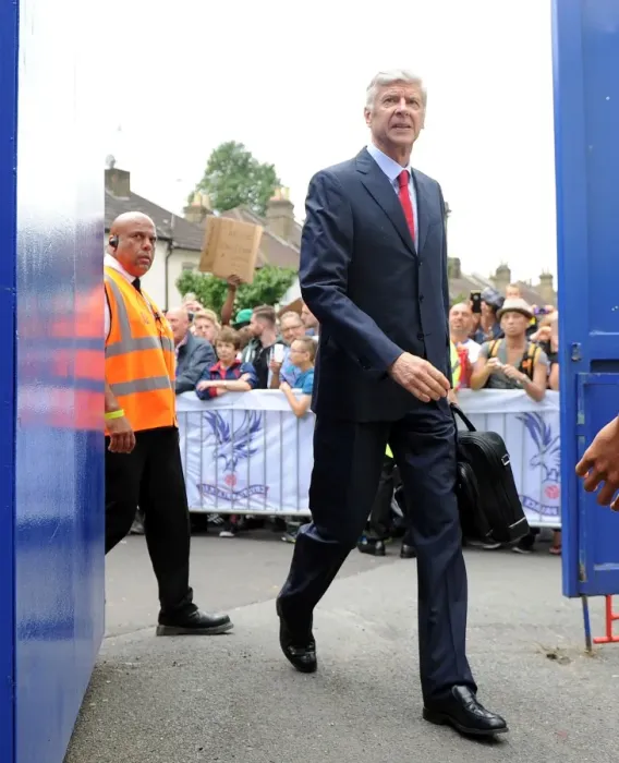Framed Print : Arsene Wenger Arrives at Selhurst Park Before Crystal Palace vs. Arsenal (2015-16)