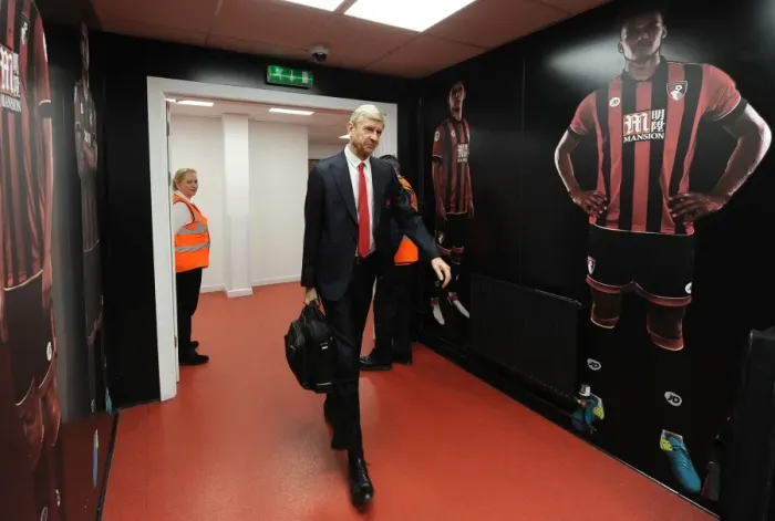 Framed Print : Arsene Wenger Arrives at Vitality Stadium before AFC Bournemouth vs Arsenal (2016-17)