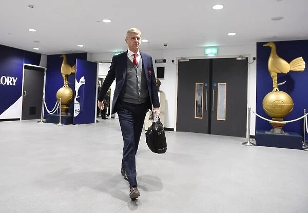 Arsene Wenger Arrives at Wembley for Tottenham vs Arsenal Premier League Clash (2017-18)
