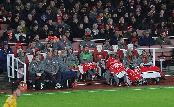 Arsene Wenger on the Arsenal Bench: Arsenal v Crystal Palace, Premier League 2016-17