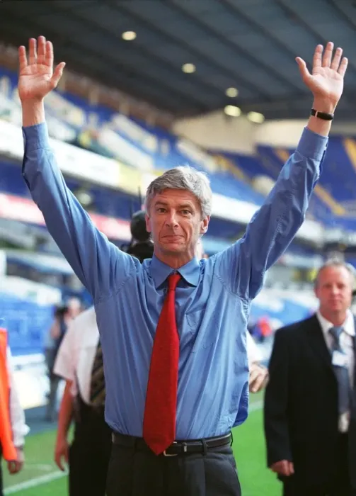 Framed Print : Arsene Wenger and Arsenal Celebrate FA Premiership Victory at White Hart Lane, 2004 Framed Print : Arsene Wenger and Arsenal Celebrate FA Premiership Victory at White Hart Lane, 2004